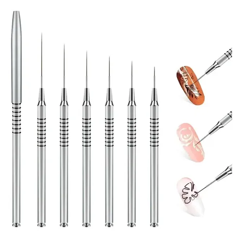 Set De Pinceles Para Decorar Uñas Y Diseño