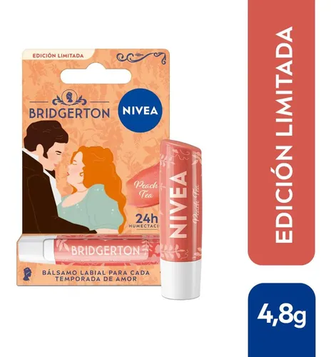 Bálsamo Labial Nivea Peach Tea Edición Bridgerton