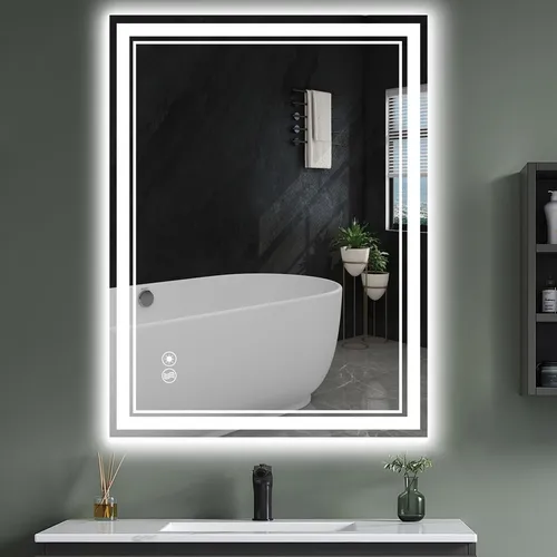 Espejo Led Wuenlux 61 X 81 Cm Antivaho Y Regulable