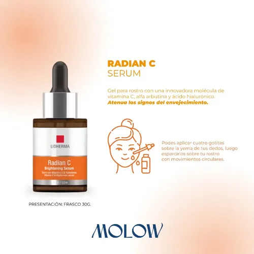 Radian C Brightening Serum Ácido Hialuronico Lidherma