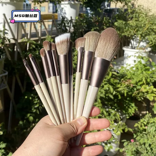 Pincel De Maquillaje Msq 10 Piezas Set Pinceles De Polvo
