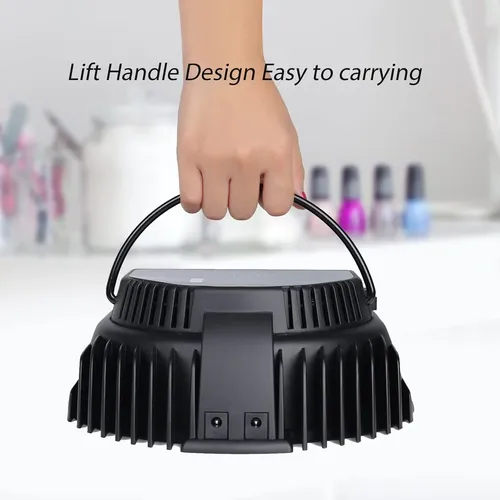 Lámpara Uv Led Recargable 64w Negra Para Uñas