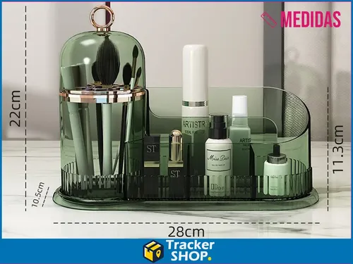 Organizador Make Up Maquillaje Porta Cosmético Y Brochas