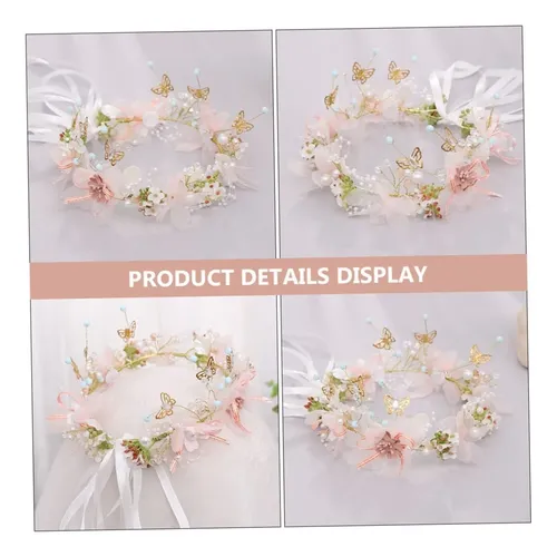 Accesorios Peinado Novia/damas Honor: Flores Colores Vivos Q