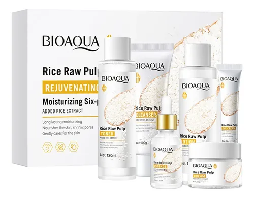 Set De Cuidado De Piel Con Extracto De Arroz – 6 Piezas
