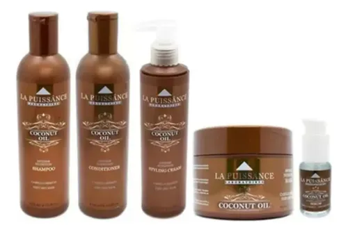 Kit Coconut Shampo Acondicionador Crema Peinar Mascara Serum