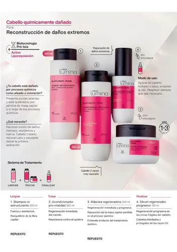 Acondicionador Provitalidad Posquimico X2 Lumina Natura