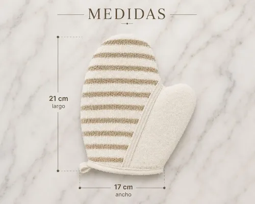 Manopla Exfoliante Super Para Baño Corporal Zeva