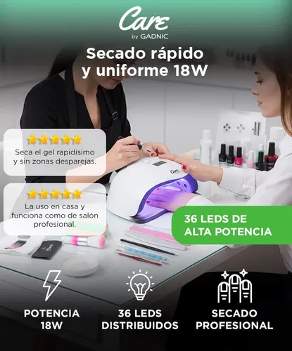 Cabina Para Uñas Care By Gadnic Led Manicura Profesional