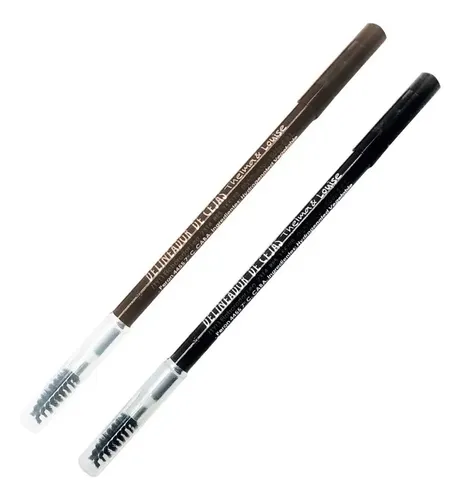 Lapiz Delineador De Cejas Con Cepillo Thelma Y Louise Color Negro