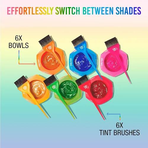 Set De Brocha Y Bol Para Tinte Punky Rainbow Tint – Multicol