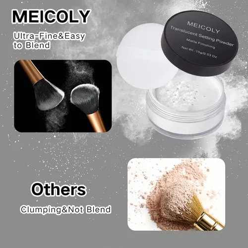 Meicoly Polvo Suelto Translúcido Mate 50 G