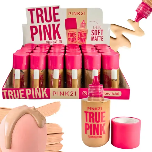 Base de Maquillaje Pink 21 Soft Matte Acabado Mate Suave Tono 40ml