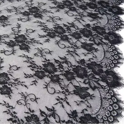 Vestido De Novia Negro De Tela De Encaje Para Pestañas, Enca