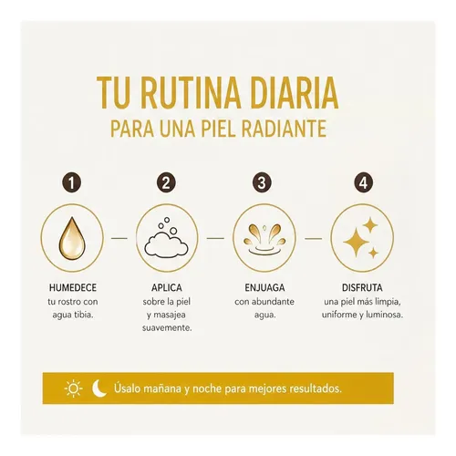 Limpiador Facial Iluminador Con Ácido Kójico Y Cúrcuma