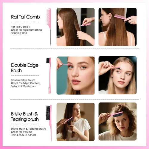 11 Pcs Hair Brush Set, Cepillo Para Desenredar El Cabello Y