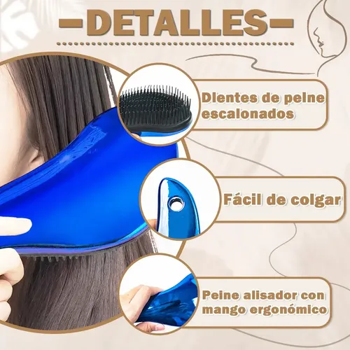 W 10pcs Cepillo Para Extensiones Cabello Peine Para *