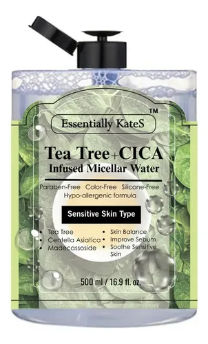 Agua Micelar Essentially Kates, 500 Ml (16,9 Onzas Líquidas)