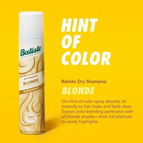 Shampoo Seco En Aerosol Batiste Blonde Con Color Para Rubios