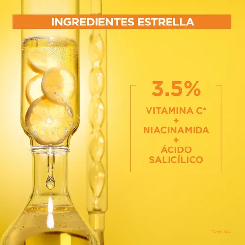 Garnier Serum Iluminador Vitamina C Niacinamida 30ml Vegana