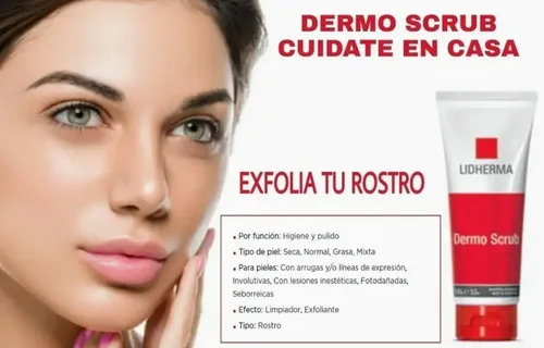Dermo Scrub Lidherma X 100gr. Exfoliante Rostro/escote/manos