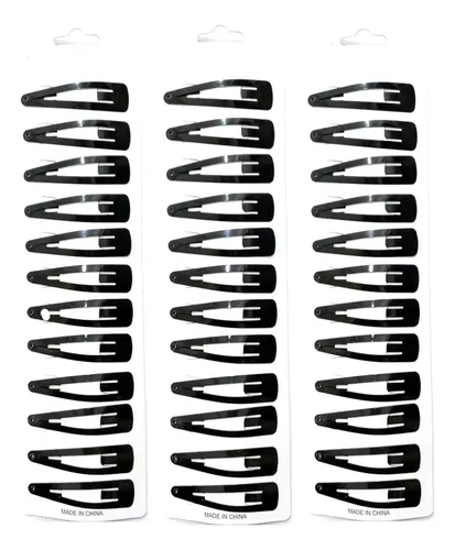 Pack X 3 Blisters Hebillas De Pelo Tic Tac (36 Unidades)