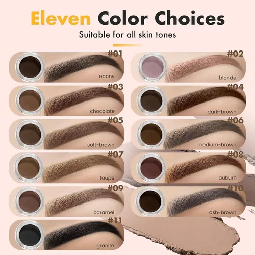 Kit De Gel Para Cejas Tosouatop 3 En 1 Con Pinceles