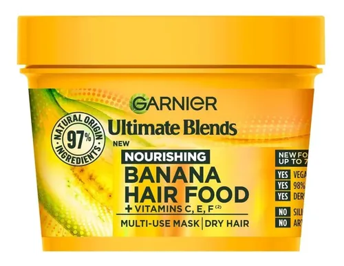 Mascarilla Garnier Ultimate Blends Hair Food Banana, 390 Ml