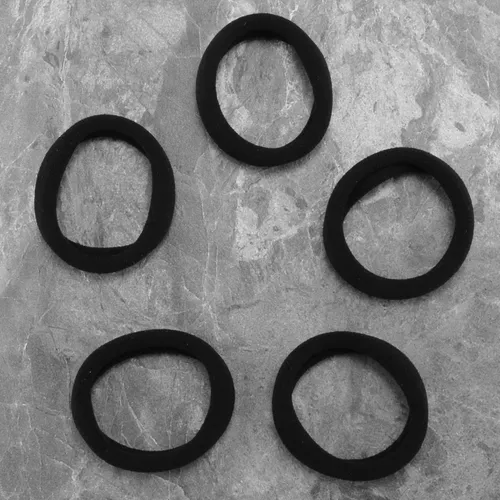 5 Soportes Para Coletas Con Banda Elástica Negra
