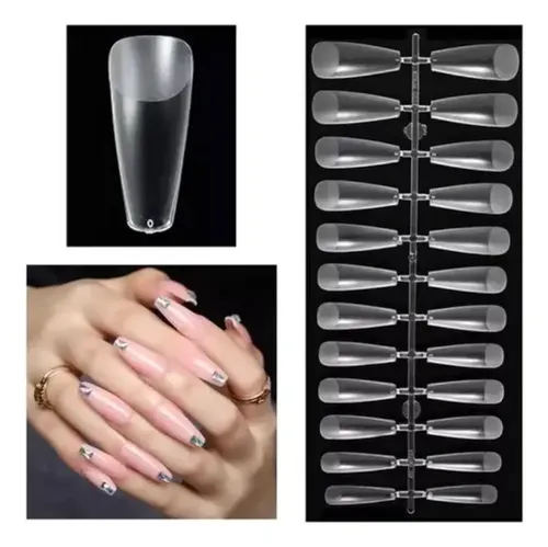 Tips Ballerina Sistema Gel Press On Caja X240pcs Ultra Fino