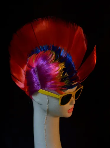 12 Gorros Galeras Pelucas Combo Cotillon Color Fluo Carioca