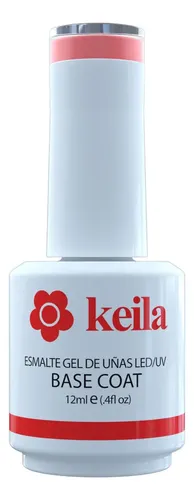 Esmalte Semipermanente Base Coat Uv Keila Para Uñas Color Rubber Charm Pink