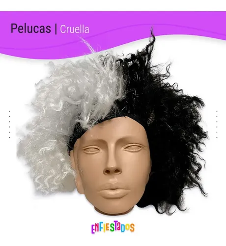 Peluca Cruella De Vil 101 Dalmatas Cotillon Disfraz Fiesta