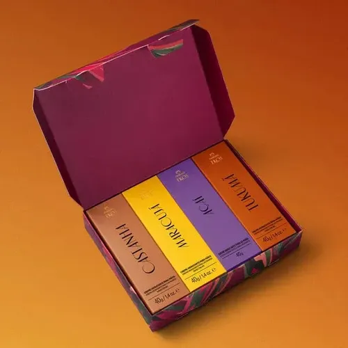 Crema hidratante para manos Natura Ekos de regalo (4 unidades, 40 g, CD), maracuyá, açaí, tukumã