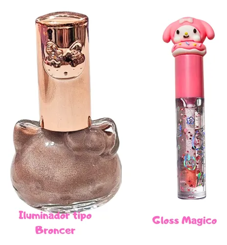 Kit Maquillaje Kawaii Chicas Bond Kitty Kuromi Surtido
