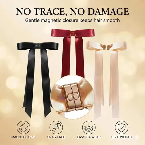 Magnetic Bow Clip,2026 Magnetic Bow Hair Clips For Women,