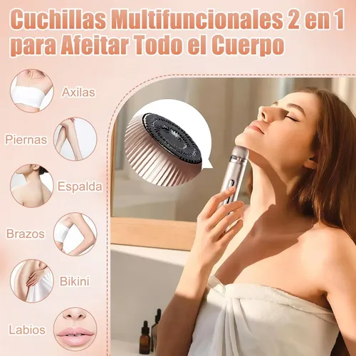 Depiladora Electrica 2 En 1 Afeitado Bikini Brazos Y Piernas