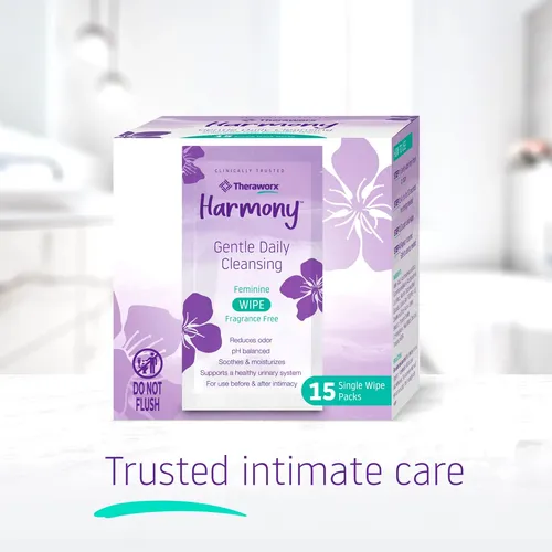 Toallitas Femeninas Theraworx Harmony Gentle Daily Cleansing