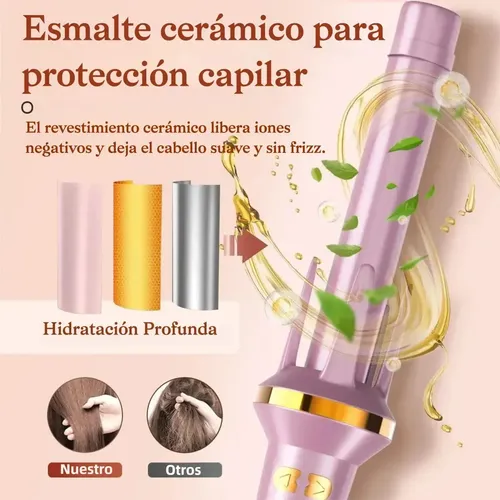 -rizadora Automática Maimeite De Cerámica De Turmalina Con P Rosa