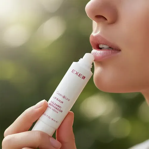 Bálsamo Reparador Intenso De Labios Exel Green Line 9ml