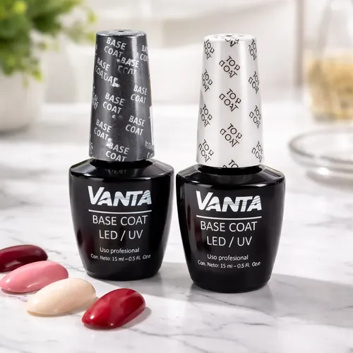 Vanta Esmaltes, Base Y Top Coat Gel Uñas Semipermanentes