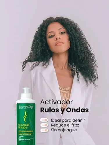 Kit Rulos Ondas Shampoo Acondicionador Activador Bonmetique