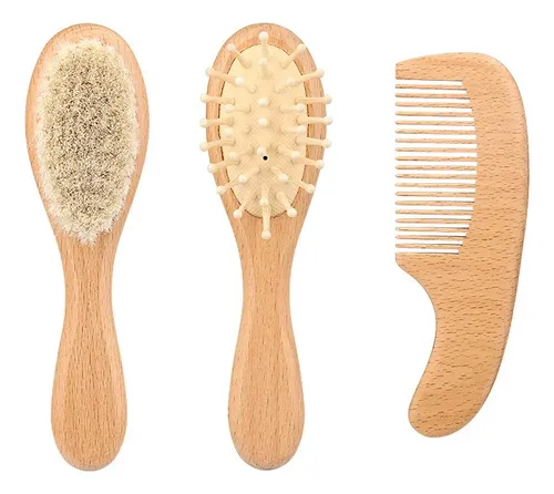 Set Cepillos Y Peine Para Cabello Antiestático X3