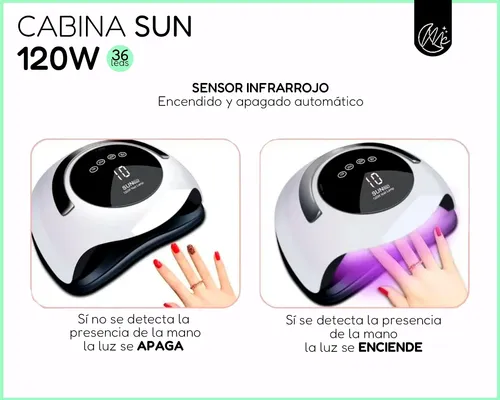 Kit Inicial X16u Cabina Led Uv 120w Gel Uñas Semipermanentes