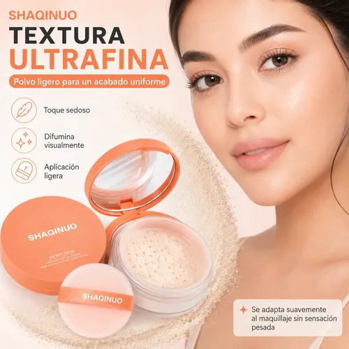 Polvo Compacto Shaqinuo Para Rostro Y Ojos