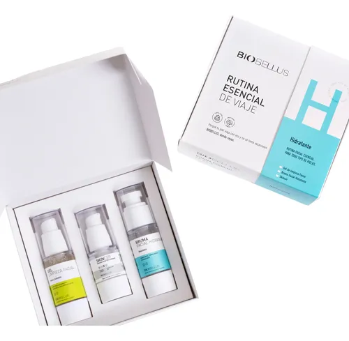 Kit Rutina Facial Skincare Hidratante Viaje Travel Biobellus