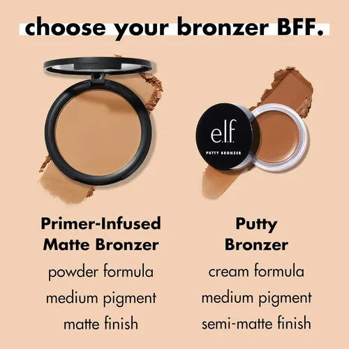 Bronceador En Polvo Infundido Con Primer E.l.f. Catching