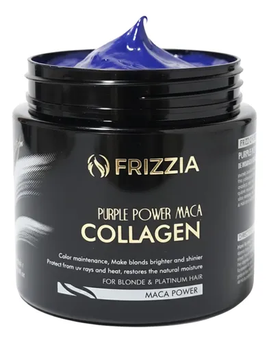 Mascarilla Capilar Frizzia Colágeno 500ml Morado Con Aceite