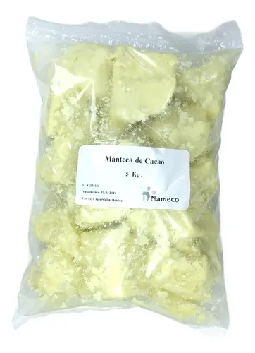 Manteca de Cacao Pura – 5 Kgs – Uso cosmetico