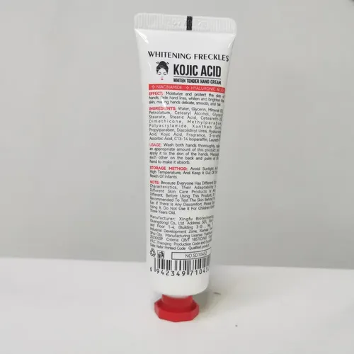 Crema De Manos Con Ácido Kójico, Niacinamida, Hialurónico, B